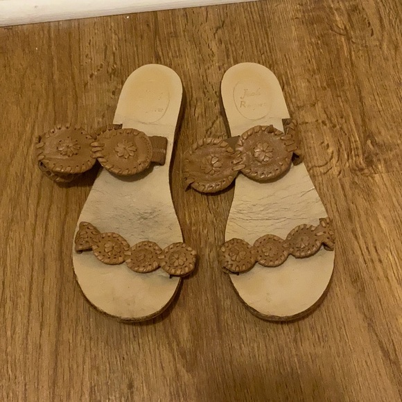 Jack Rodger Lauren Style Sandal in Cognac - Picture 1 of 5